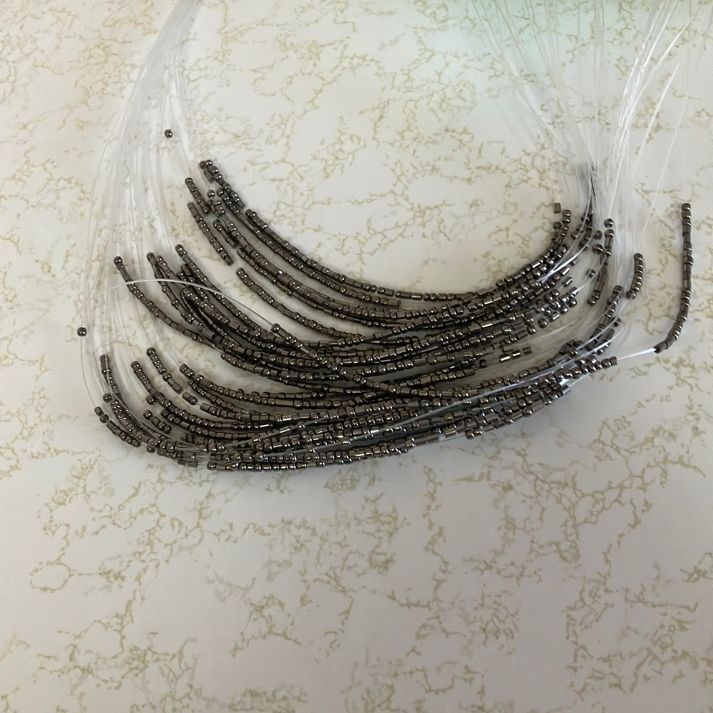 Silver Beaded Necklace